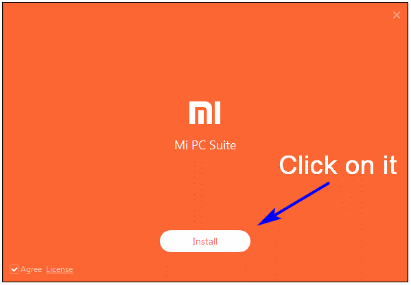 Install MI PC Suite for windows