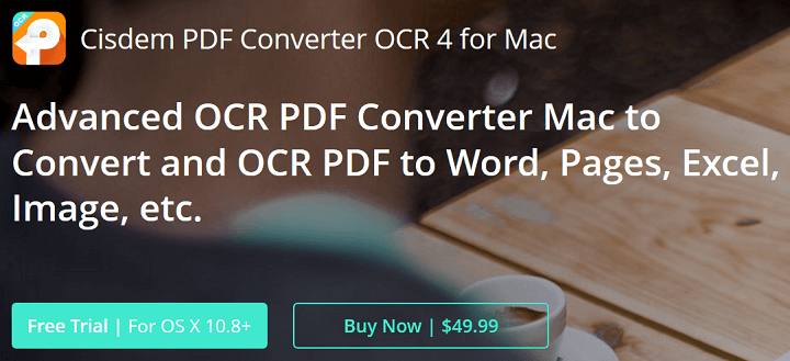 Cisdem PDF Converter OCR 4 for Mac Review